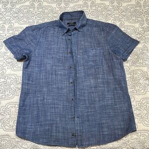 Blue Casual Button Down Shirt